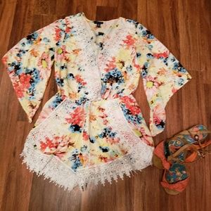 Beautiful Flowered Romper